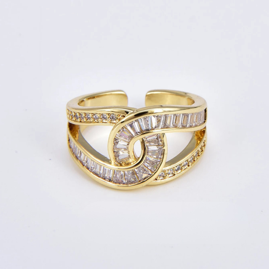 Louisa - elegant a réglabel Knot Ring